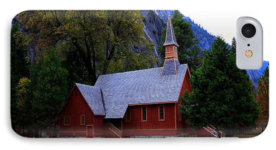 Chapel iPhone 7 Case featuring the photograph Yosemite Fall Chapel by Duncan Selby