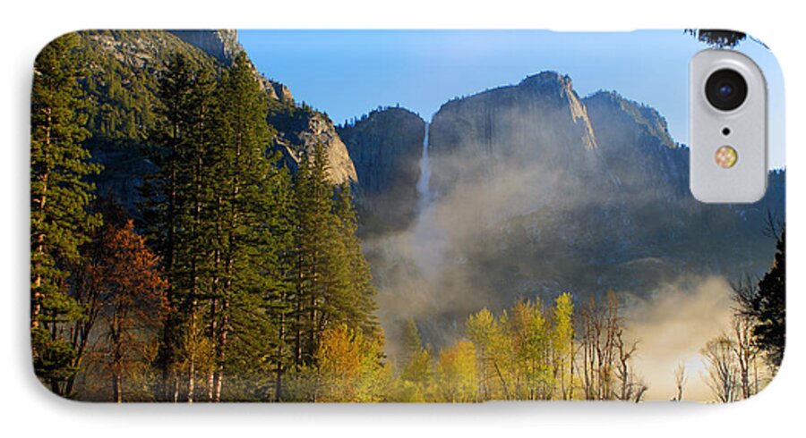 Yosemite National Park iPhone 7 Case featuring the photograph Yosemite river mist by Duncan Selby