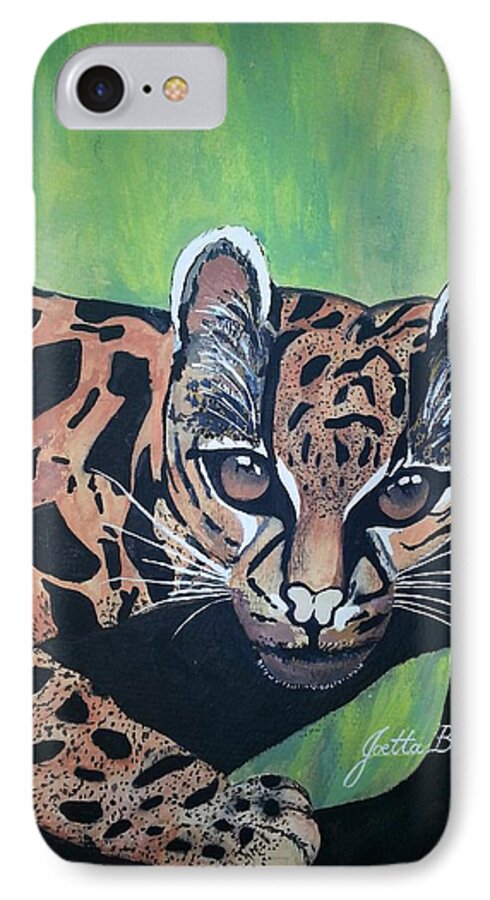 Wild iPhone 7 Case featuring the painting Young In Wild by Joetta Beauford