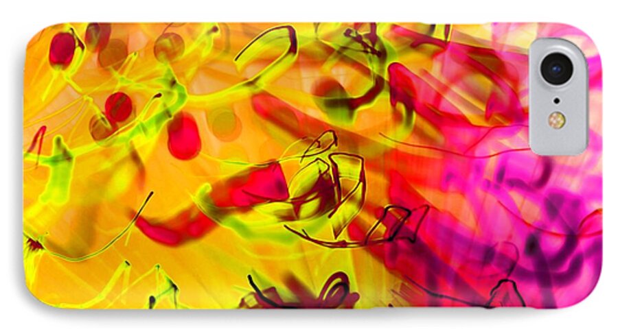 Abstract iPhone 7 Case featuring the photograph YYZ by Dazzle Zazz