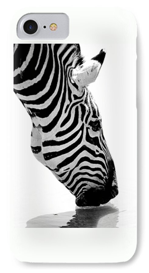 Zebra iPhone 7 Case featuring the photograph Zebra by Elizabeth Budd