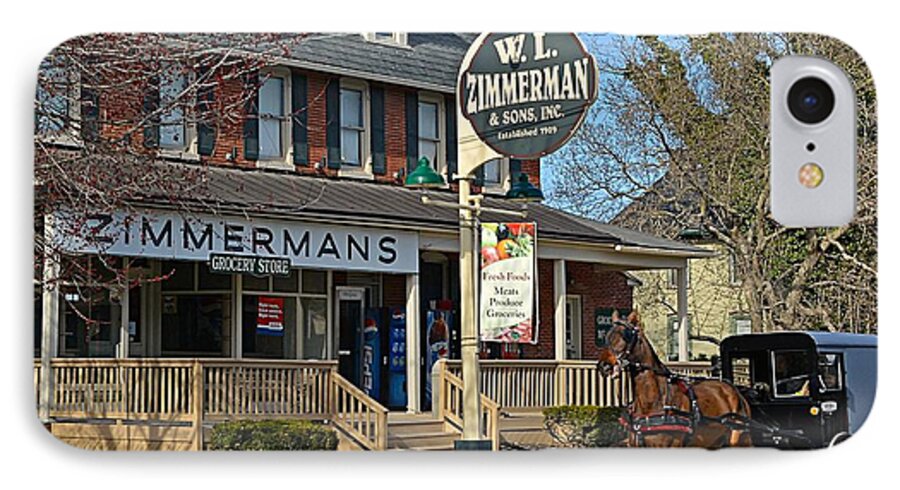 Amish iPhone 7 Case featuring the photograph Zimmerman's Store Intercourse Pennsylvania by Tana Reiff