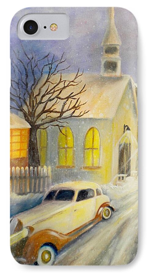 Classic Car iPhone 7 Case featuring the photograph Going Home #1 by Renate Wesley