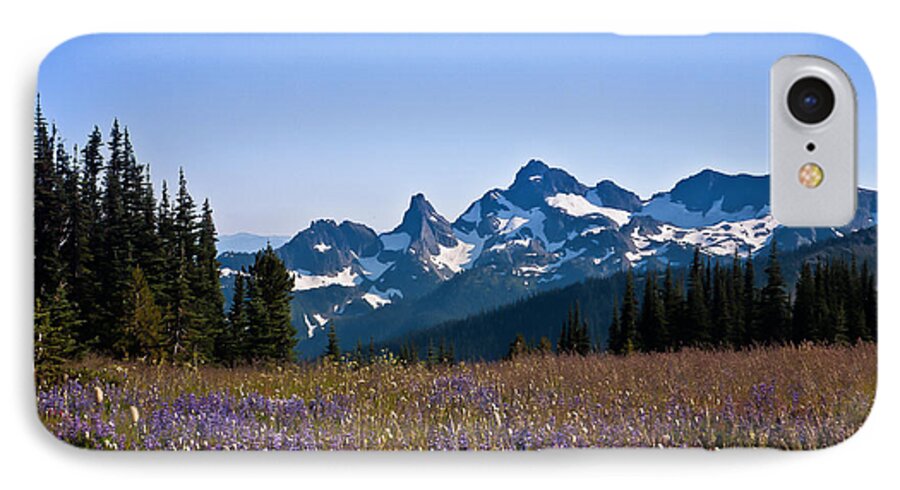Cascade iPhone 7 Case featuring the photograph Wildflowers in the Cascades #1 by Ronald Lutz