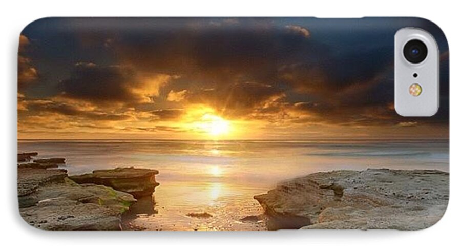  iPhone 7 Case featuring the photograph Long Exposure Sunset In North San Diego #2 by Larry Marshall
