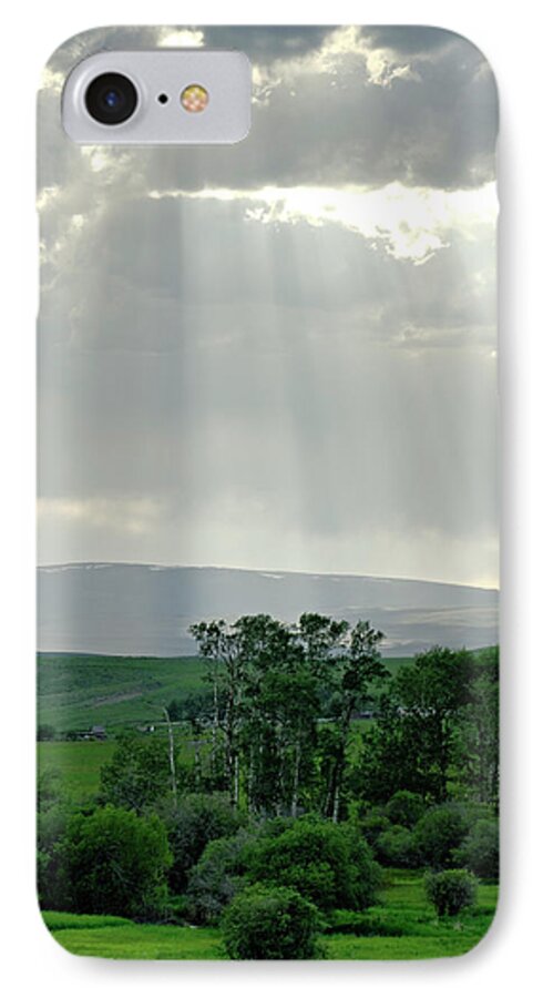 Americas iPhone 7 Case featuring the photograph Rain Sun Rays #2 by Roderick Bley
