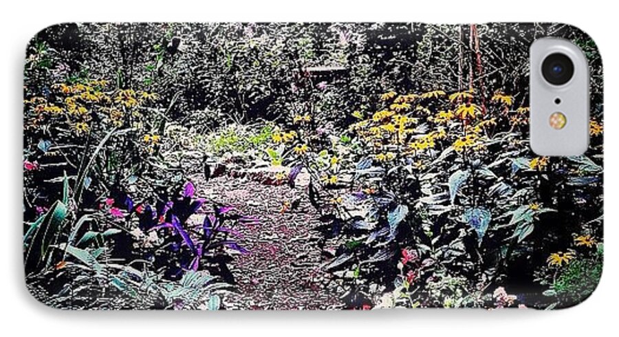 New York City iPhone 7 Case featuring the photograph Beautiful Garden Path - New York City by Vivienne Gucwa