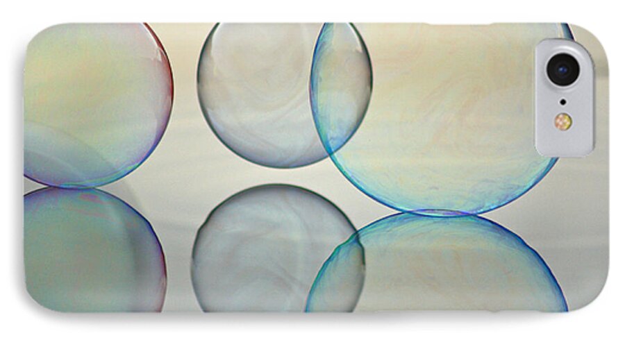 Bubble iPhone 7 Case featuring the photograph Bubbles On The Water by Cathie Douglas