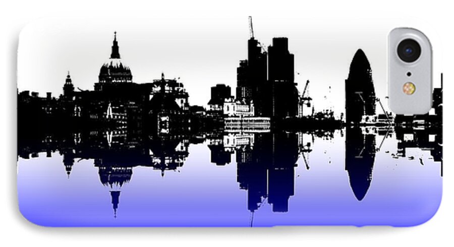 London Skyline iPhone 7 Case featuring the photograph City of Culture by Sharon Lisa Clarke
