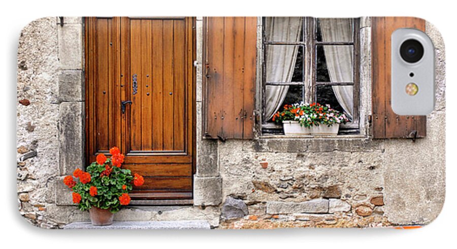 Doorway iPhone 7 Case featuring the photograph Doorway and Window in Provence France by Dave Mills