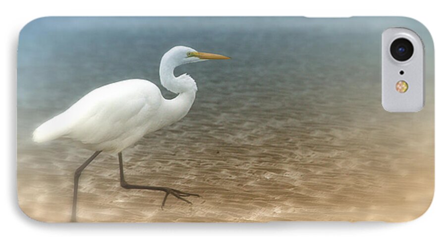 Egret iPhone 7 Case featuring the photograph Egret Stroll by Karol Livote