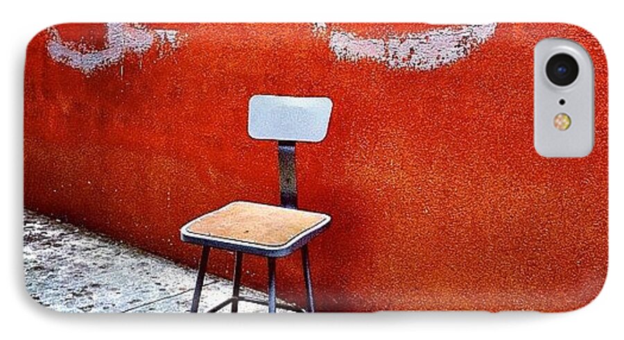 Empty Chair iPhone 7 Case featuring the photograph Empty Chair by Julie Gebhardt