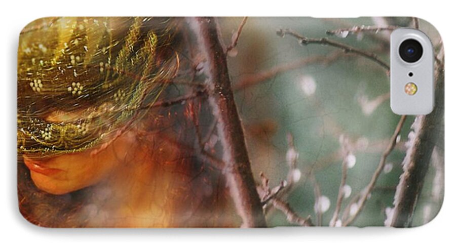 Texture iPhone 7 Case featuring the photograph Forest of Enchantment by Lisa Argyropoulos