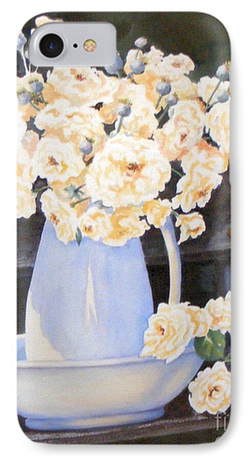 Watercolor iPhone 7 Case featuring the painting Fresh Picked original. SOLD by Sandy Brindle