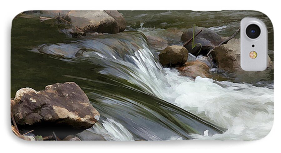 Stream iPhone 7 Case featuring the photograph Gently down the Stream by John Crothers