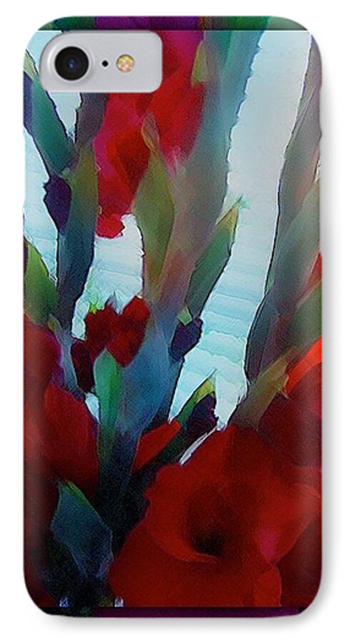 Abstract iPhone 7 Case featuring the digital art Glad by Richard Laeton