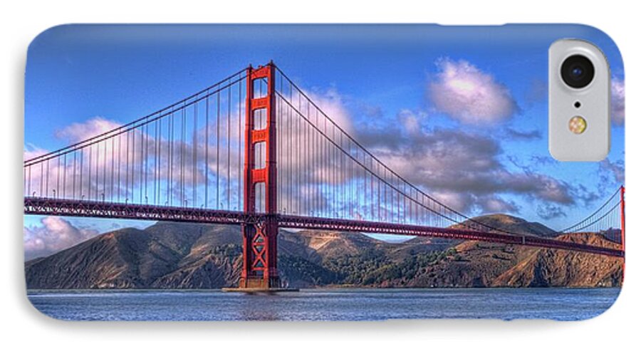 Golden Gate Bridge iPhone 7 Case featuring the photograph Golden by Bill Dodsworth
