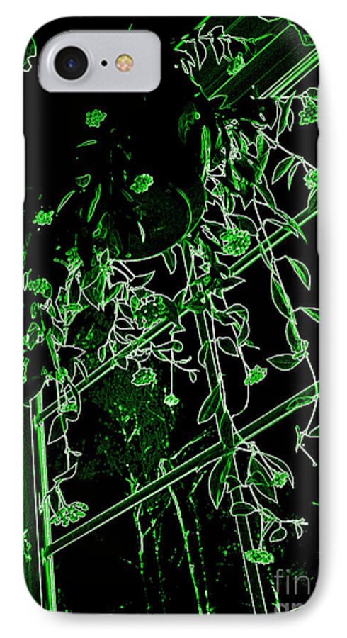 Hanging iPhone 7 Case featuring the photograph Hanging Plants in Window by Renee Trenholm