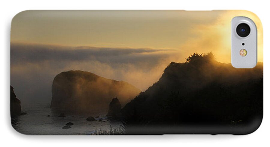 Panorama iPhone 7 Case featuring the photograph Harris Beach Sunset Panorama by Mick Anderson