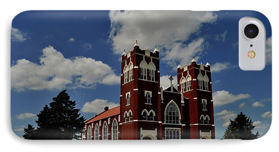 Church iPhone 7 Case featuring the photograph Heavenly Sky by Brian Duram