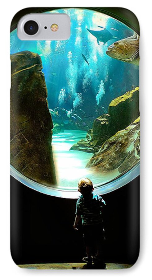Aquarium iPhone 7 Case featuring the photograph Imagination by Anna Rumiantseva