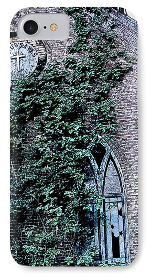 Church iPhone 7 Case featuring the photograph Jesus Saves...just not this church by John Crothers