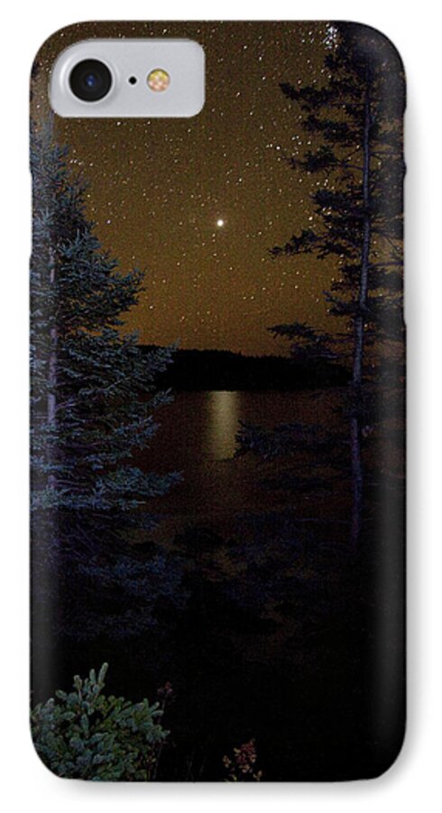 Night iPhone 7 Case featuring the photograph Jupiter Rising Over Otter Point by Brent L Ander