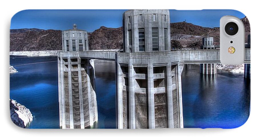 Lake Mead iPhone 7 Case featuring the photograph Lake Mead Hoover Dam by Jonathan Davison
