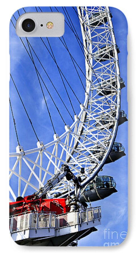London iPhone 7 Case featuring the photograph London Eye by Elena Elisseeva