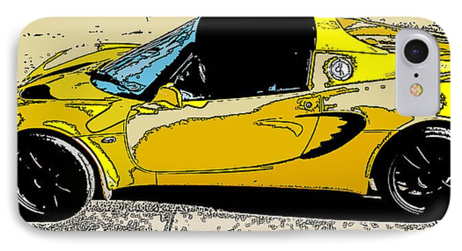 Lotus Elise Side Study iPhone 7 Case featuring the photograph Lotus Elise side study by Samuel Sheats