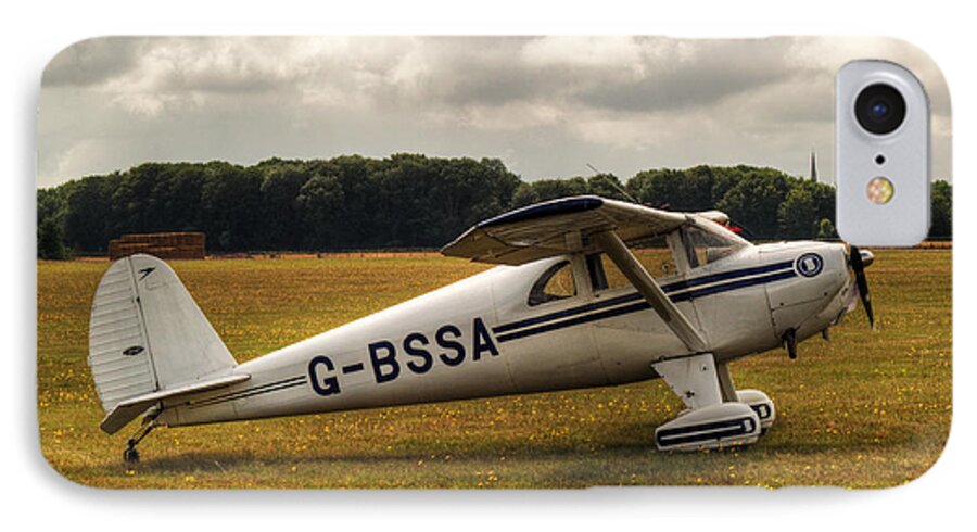 Luscombe 8e iPhone 7 Case featuring the photograph Luscombe 8E Deluxe 2 seater plane by Chris Day