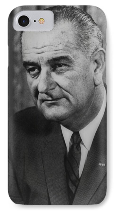 lyndon Johnson iPhone 7 Case featuring the photograph Lyndon B Johnson by International Images
