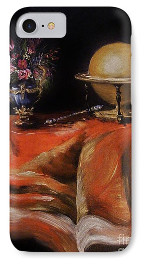 Magic iPhone 7 Case featuring the painting Magical Beginnings by Karen Ferrand Carroll