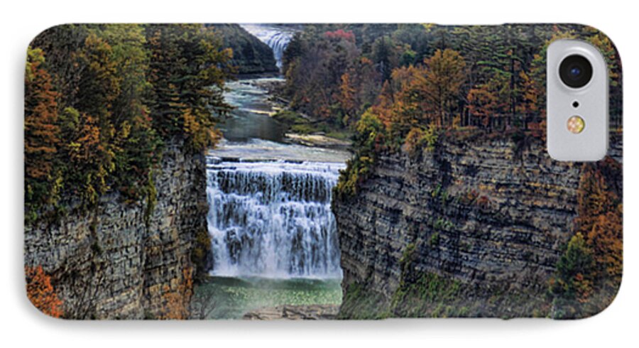 Falls iPhone 7 Case featuring the photograph Middle Land by Tammy Espino