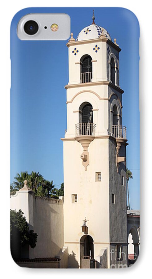 Ojai iPhone 7 Case featuring the photograph Ojai Post Office Tower by Henrik Lehnerer