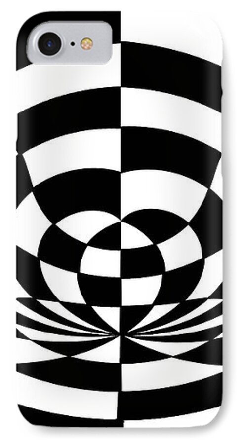 Op Art 2 iPhone 7 Case featuring the painting Op Art 2 by Two Hivelys