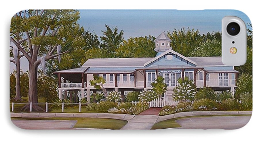 Louisiana iPhone 7 Case featuring the painting Pontchartrain Yacht Club by Valerie Carpenter
