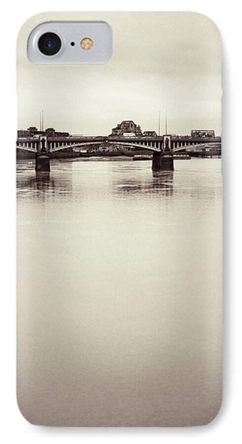 Vauxhall iPhone 7 Case featuring the photograph Portrait of a London Bridge by Lenny Carter