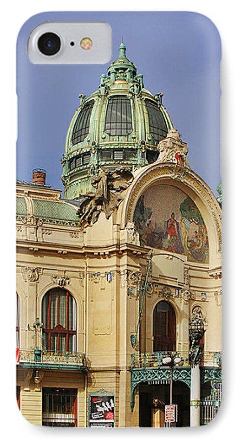 Obecni Dum iPhone 7 Case featuring the photograph Prague Obecni dum - Municipal House by Alexandra Till