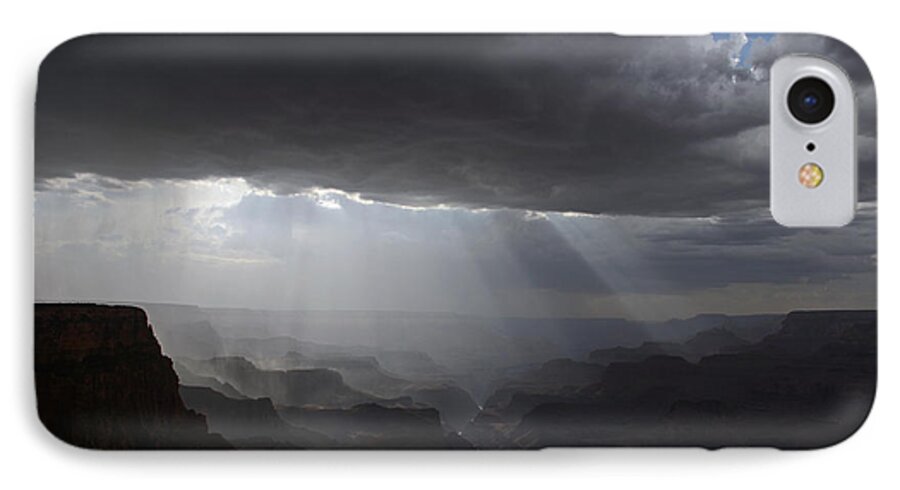 Grand Canyon iPhone 7 Case featuring the photograph Rays in the Canyon by Cassie Marie Photography