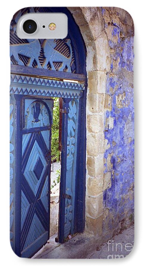 Closed Door iPhone 7 Case featuring the photograph Safed Door by Arlene Carmel