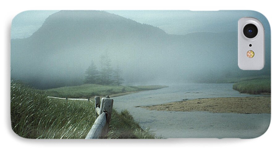 Sand Beach iPhone 7 Case featuring the photograph Sand Beach Fog by Brent L Ander
