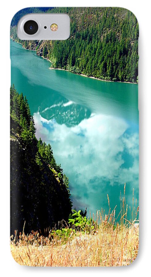 Mountains iPhone 7 Case featuring the photograph Sky Reflection In Ross Lake by Tatyana Searcy