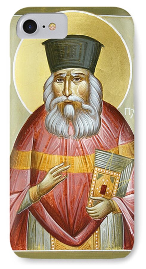 St Nicholas Planas iPhone 7 Case featuring the painting St Nicholas Planas by Julia Bridget Hayes