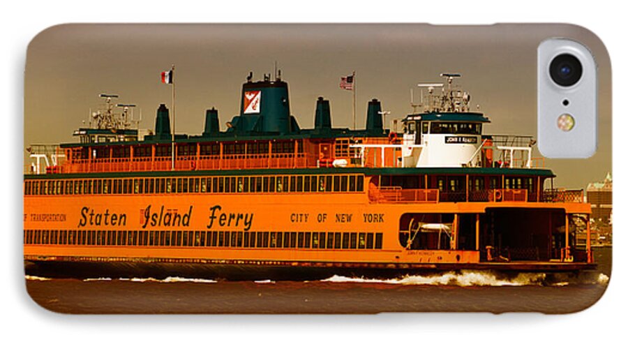 Staten Island iPhone 7 Case featuring the photograph Staten Island Ferry by Nancy De Flon