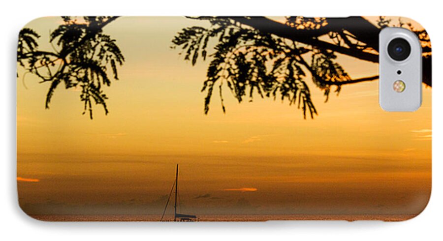 Sailing iPhone 7 Case featuring the photograph Sunset Sail by Rene Triay FineArt Photos
