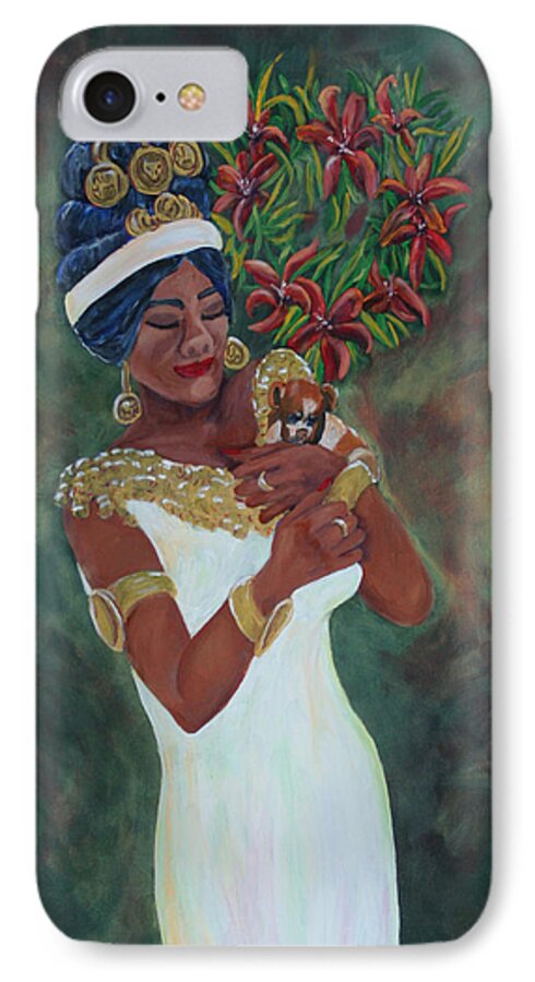 Gail Daley iPhone 7 Case featuring the painting Sweethearts by Gail Daley