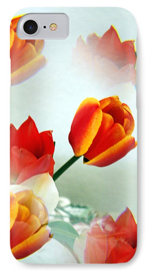 Surreal iPhone 7 Case featuring the photograph Tulip Abstract by Marilyn Hunt