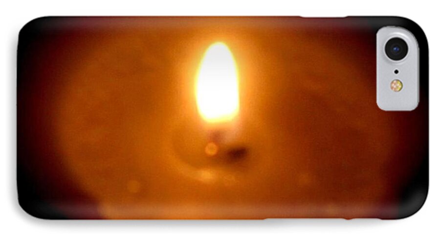 Candle iPhone 7 Case featuring the photograph Vigil by Maria Urso