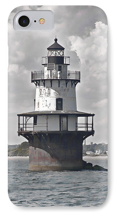 Lighthouse iPhone 7 Case featuring the photograph Whisperly by Nancy De Flon